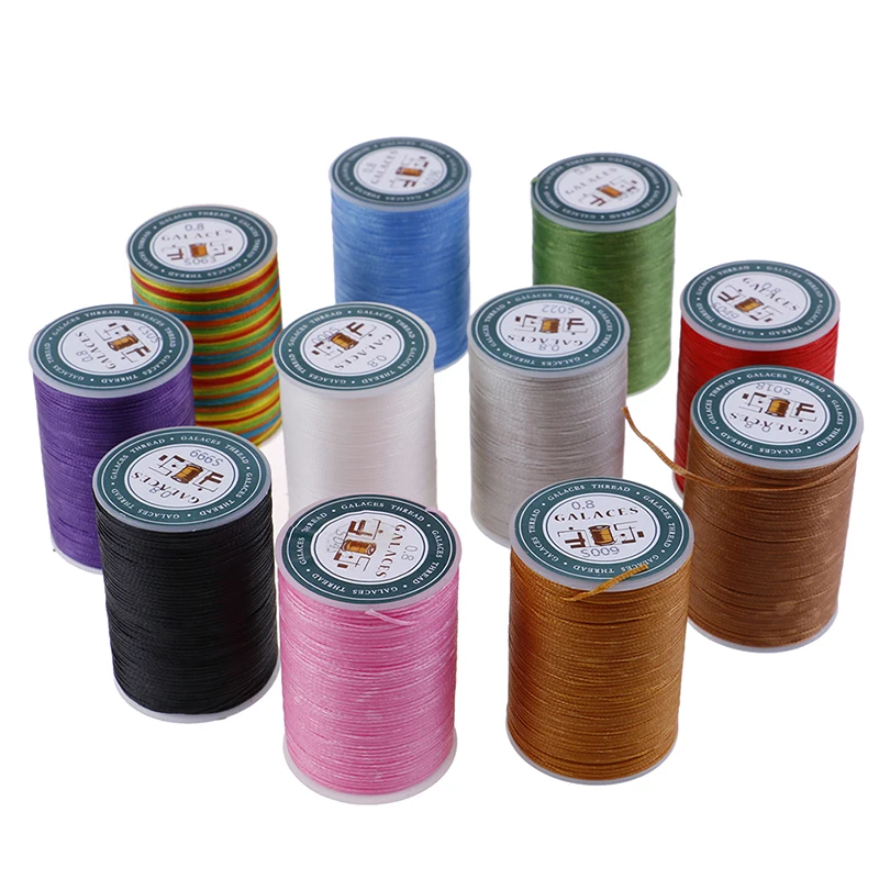 

1PCS Multicolor 90 Meter Leather 0.8mm Sewing Thread Polyester Cord Waxed Thread for DIY Tool Hand Stitching Thread