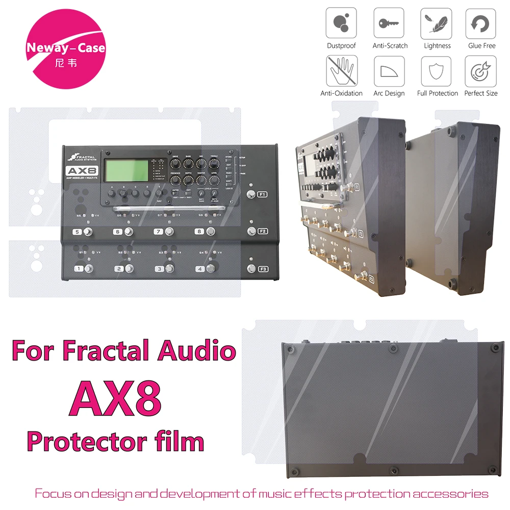 Neway-Case Fractal Audio AX8 Electric Guitar Effect Film Protector Guitar  Pedal Accessories