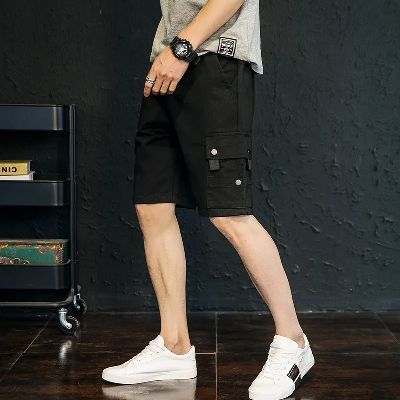 Fashion Summer Cargo Shorts Men Cotton Joggers Casual Short Home Pockets Sport Solid Plus Size Khaki Black Blue Street Wear 4XL Fashion Summer Cargo Shorts Men Cotton Joggers Casual Short Home Pockets Sport Solid Plus Size Khaki Black Blue Street Wear 4XL
