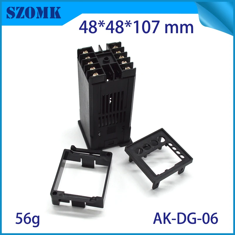 szomk plastic din rail enclosure cabinet PLC plastic box for electronics project instrument case junction box  (6)