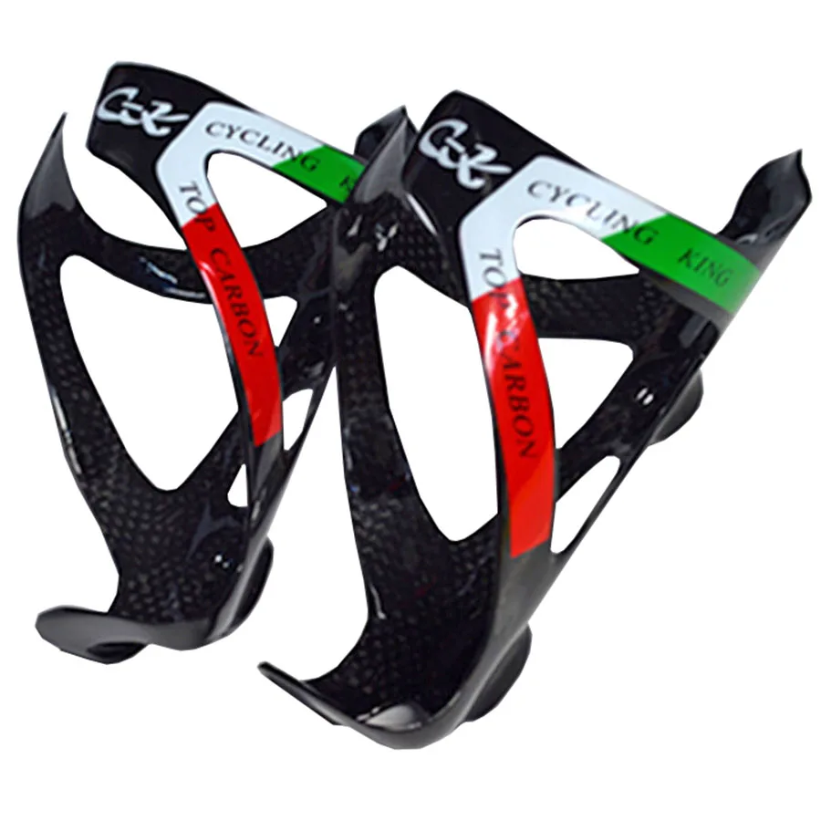 2 pcs Full carbon fiber cyclingking highway bicycle frame water bottle