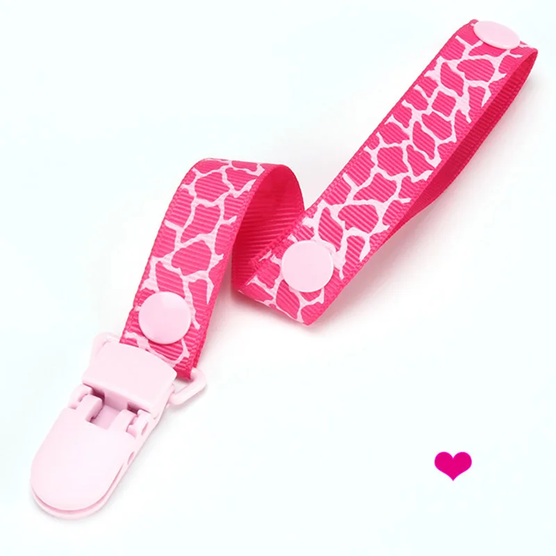 1x Baby Infant Pacifier Soother Nipple Ribbon Leash Strap Chain Clip Holder LY
