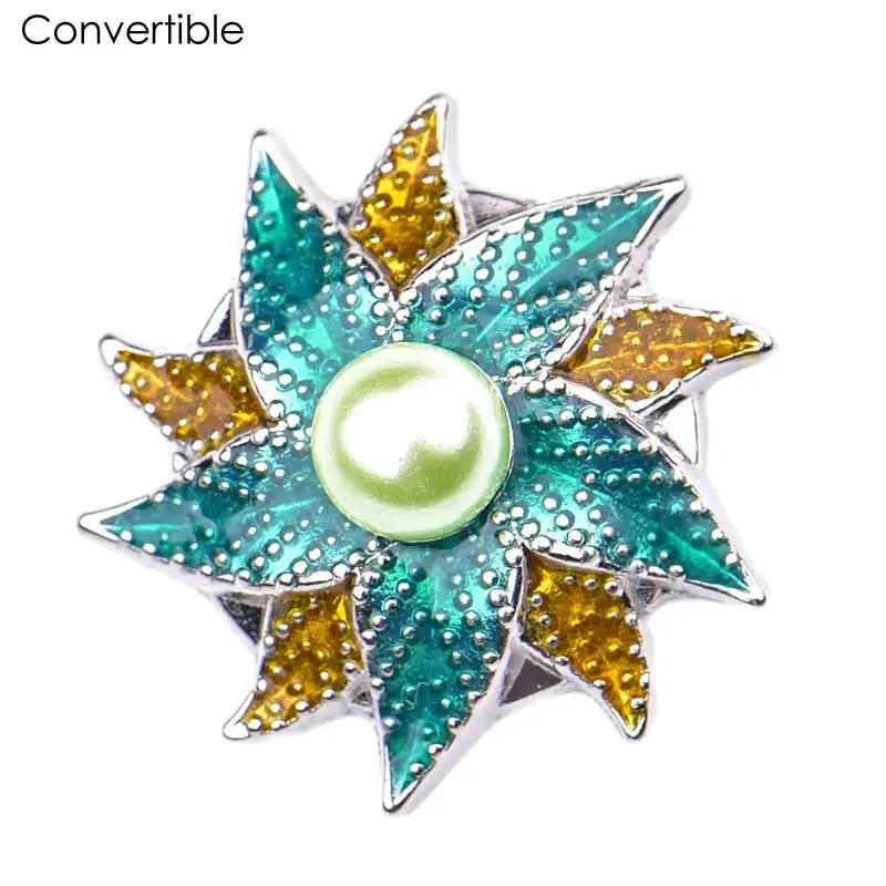

Elegant Rivca Magnetic Flower Brooch For Women Pin Crystal Custome Cloth Muslim Jewelry Accessories Rhinestone Safe Brooches