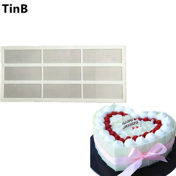 

Hot DIY 3D Rectangle Silicone Chocolate Mold Bakeware Birthday Cake Cookie Decorating Tools Chocolate Mould Stencil Muffin Pan