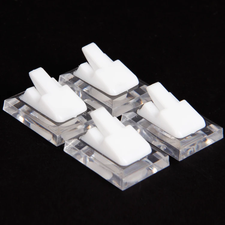 TONVIC-wholesale-20pcs-plastic-ring-display-clip-clear-and-white-stand-holder-organizer-props-high-quality (2)
