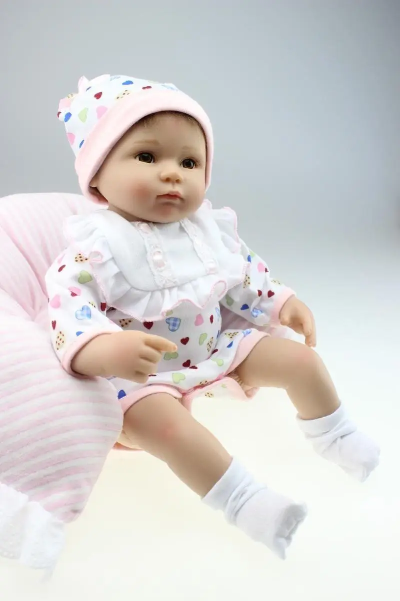 Ребенка год Reborn Детские Реалистичного Toddle куклы детские 18 &quotмягкий силиконовый
