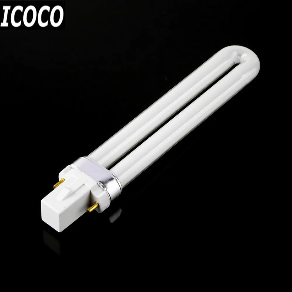 ACAMPTAR 4 x 9W del una UV de la luz Bombilla de reemplazo de Tubos para 36w UV Que Cura el secador de la lampara 