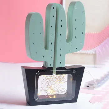 

Ins Northern Europe Network Red Woodiness Of Furniture For Display Than For Use Red Soft Adorable Girl Cactus Savings Pot
