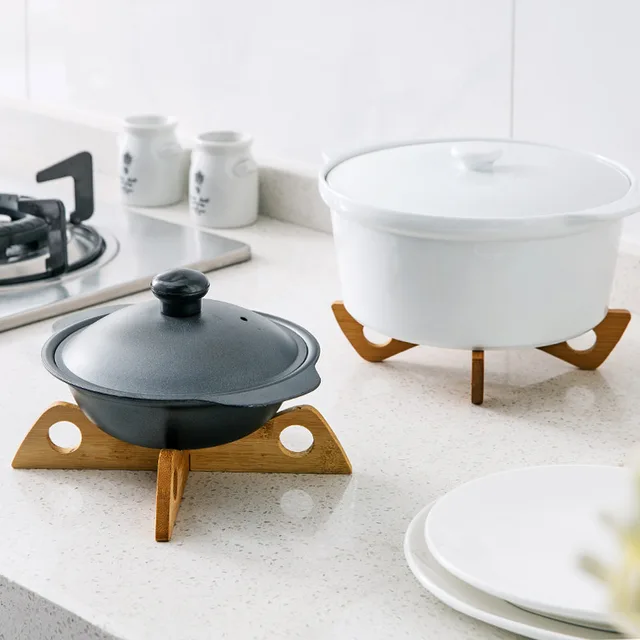 High Quality Anti Heat Pad Kitchen Pot Shelf Detachable Bamboo High Quality Anti Heat Pad Kitchen Pot Shelf Detachable Bamboo Dining Table Mat Bowl Accessories