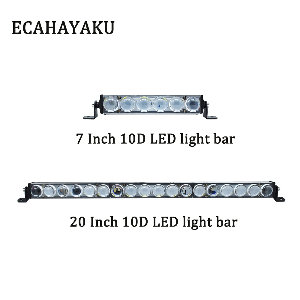 

ECAHAYAKU 7 21 inch 30w 90W 7d super bright car LED work light bar for Offroad 4WD Truck Tractor Boat Trailer 4x4 SUV ATV 12 24V