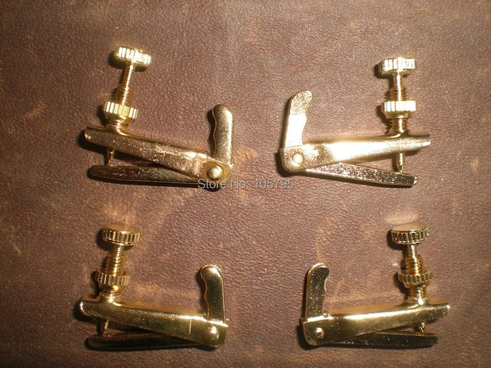 

20 PCs Gold Color Violin String Adjuster for 3/4 to 4/4