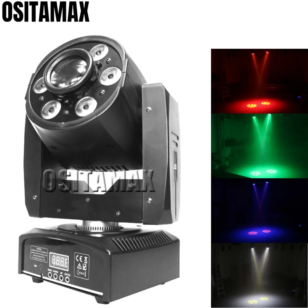 

Lyre Wash LED Spot Light Mini Moving Head 30w Spot with 4x8w Wash RGBW Professional Stage Lighting Spot Moving Heads