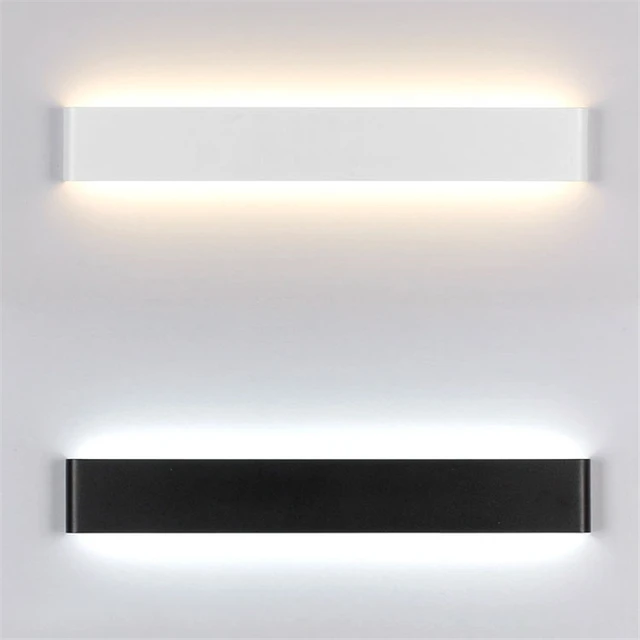 Wit/Zwart Nordic Lichten Acryl Geschilderd Metalen Wandlamp Moderne ... Wit/Zwart Nordic Lichten Acryl Geschilderd Metalen Wandlamp Moderne ...