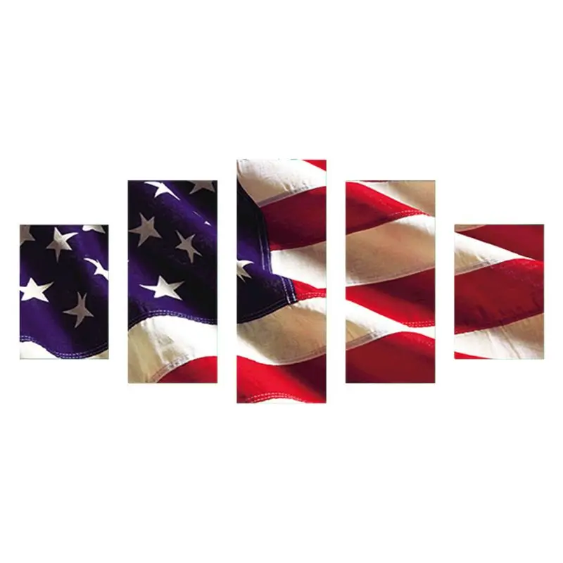 Flag 5D Full Drill Diamond Painting Embroidery Cross Stitch Kit Rhinestone Room Home Decor Craft | Дом и сад