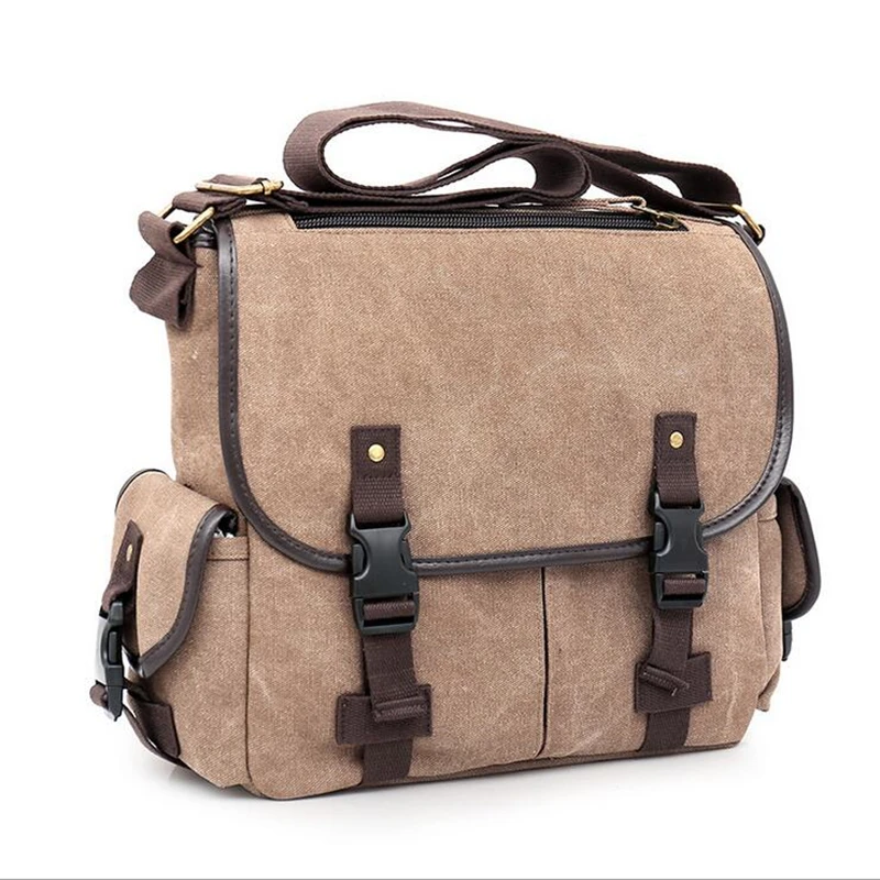 2017 Retro Trend New Brand Design Men Canvas Travel Shoulder Bag Crossbody Handbag Military Bag ...