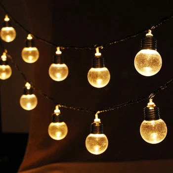 

Outdoor LED Christmas Fairy String Light 20 Globe Connectable Festoon Ball Party EU Plug