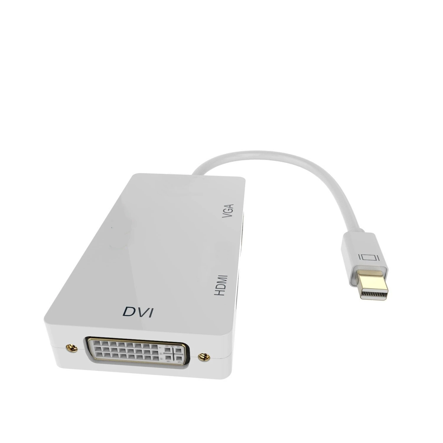 Thunderbolt 3 In 1 Mini Display Port Mini Dp Male To Hdmi Vga Dvi