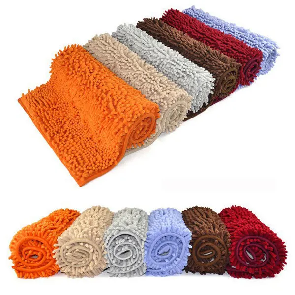 Washable Bathroom New Gy Rugs Non Slip Bath Mat Thick Pile Washable Bathroom New Gy Rugs Non Slip Bath Mat Thick Pile 60 40cm Free