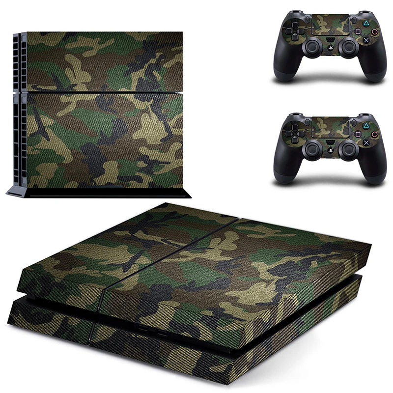 Классический PS4 стикер зеленый камуфляж виниловая Обложка Наклейка Кожа для sony