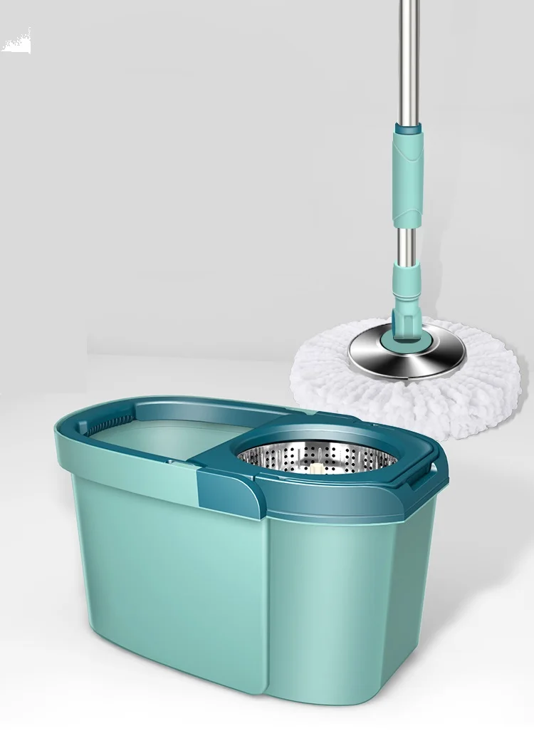 Rotary mop automatic hand free washing household mop bucket wet and dry