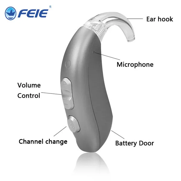 High-end Intelligent 6 channels12 Bands 3 Memories Digital Deaf Aid for Hearing Impaired People MY-22