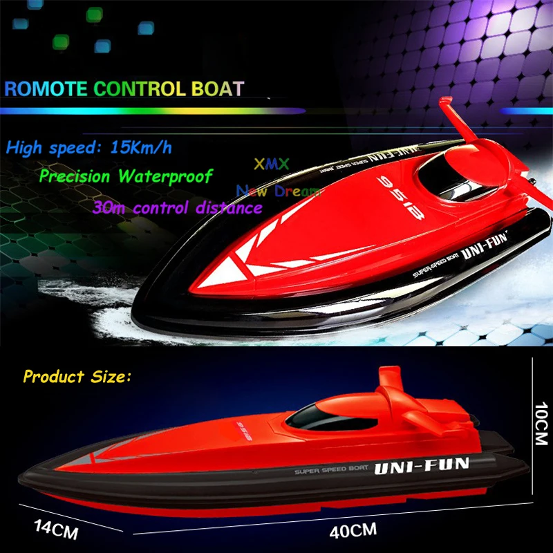 

Newest Rc Racing boat HQ-951B 2.4G High Speed Remote Control Speedboat RC Boat RTR RC Toy Model off-load Speedboat toy kid gifts