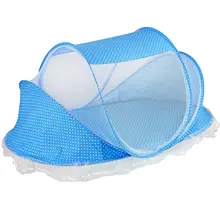 Переносная детская кроватка антимоскитная палатка многофункциональная колыбель кровать Младенческая Складная москитная сетка с подушечкой для девочек кровать