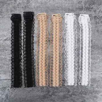 

Bra Invisible Hollowed Lace Flower Double Shoulder Straps Anti Skid Bra Shoulder Strap Women's Clothing Accessories