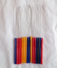 20 pcs Plastic loop pulling needle micro ring hair extension threader