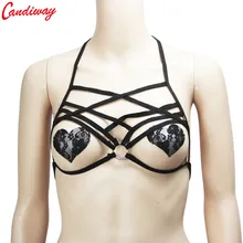 Фетиш цепь Грудь Жгут сексуальный открытый бюстгальтер БДСМ Связывание ограничители эластичный ремень сексуальные Клубные Секс игрушки для женщин