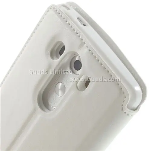 Roar Korea Noble Quick Circle Leather Flip Cover for LG G3 D850 D855 LS990 - White