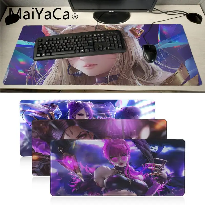 

Maiyaca League of Legends virtual girl band K DA KaiSa2 anime mouse pad gamer gaming mouse pad Speed Version For CS Dota2 LOL