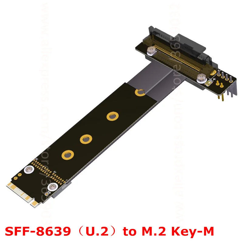 U2 интерфейс SFF 8639 (U.2) к M.2 NVMe NGFF ключ M M2 адаптер переходная карта ленточный