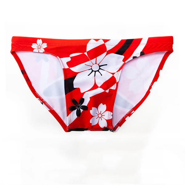 Японский праздничный Стиль купальный костюм мужские шорты для плавания сексуальные плавки с низкой талией мужские купальники бикини Спа плавки купальные костюмы - Цвет: Красный