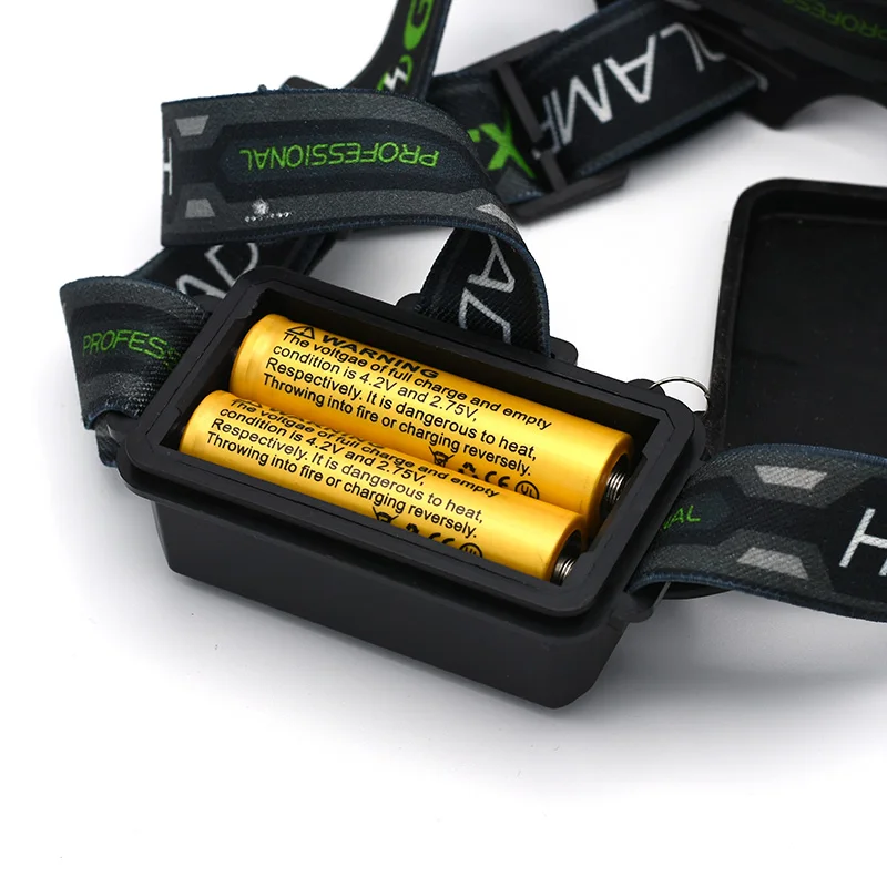 Налобный фонарь GIJOE T6 светодиодный водонепроницаемый перезаряжаемый через usb 2000