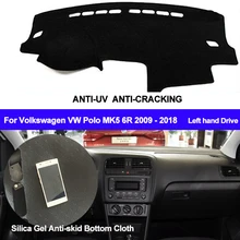 TAIJS приборной панели автомобиля крышка силиконовый нескользящий для Volkswagen VW Polo MK5 6R 2009 2010- левый Даш коврик козырек от Солнца Анти-УФ