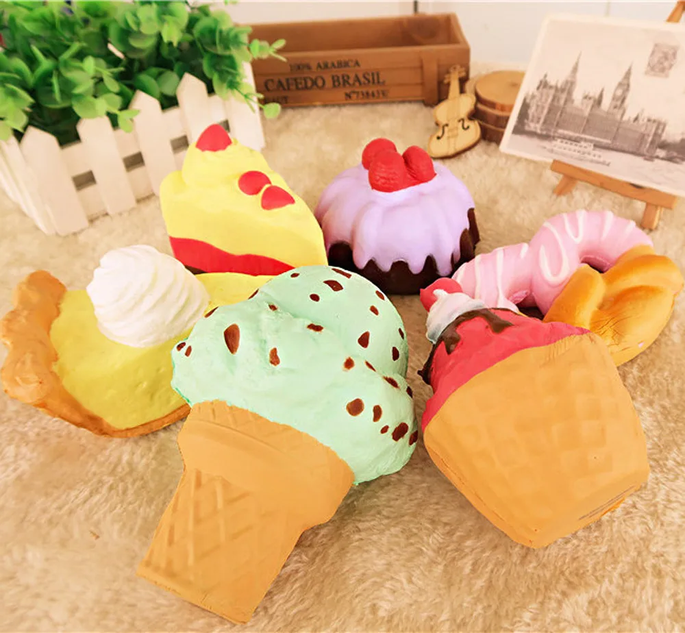 Squishies Красивая посылка, сладкий торт, мороженое, медленно поднимающиеся сжимаемые игрушки, игрушки для снятия стресса, мягкие Мультяшные игрушки, Новинка