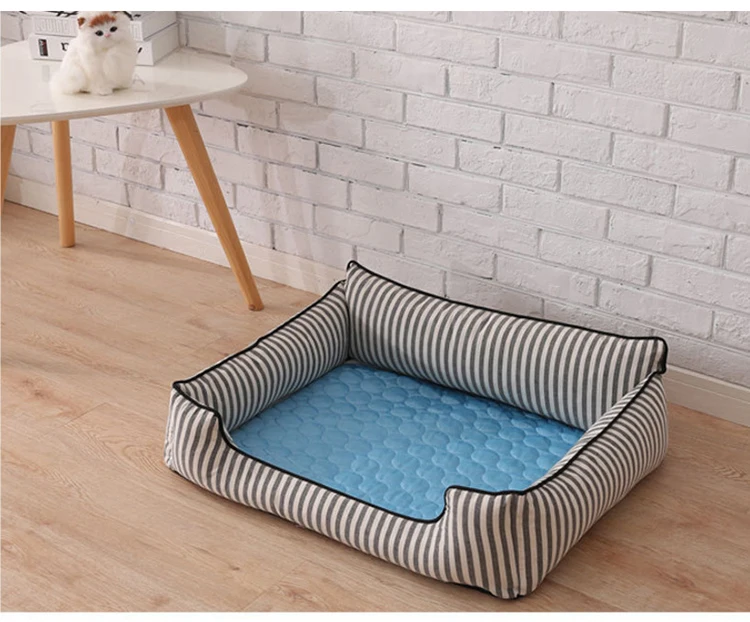 Petshy Pet Pad летний охлаждающий матрас собачьи матрасы-лежанки охлаждающая подушка для домашних животных холодный шелк влагостойкий кулер Матрас Подушка для щенка Спящая