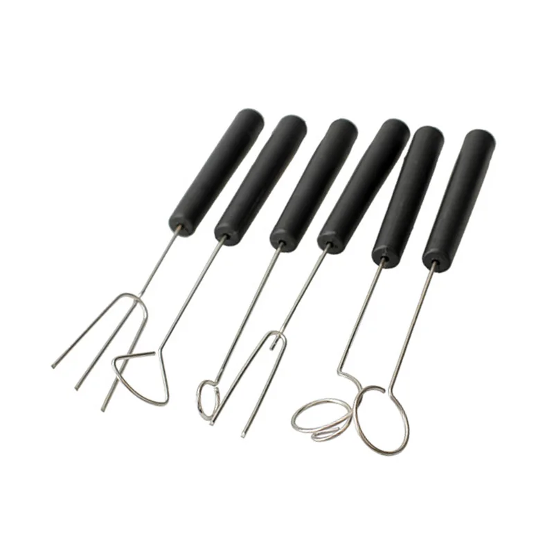 

6 Pcs/Set Chocolate Dipping Tool DIY Candy Caker Fruit Fondue Decorating Fork Kit JS22