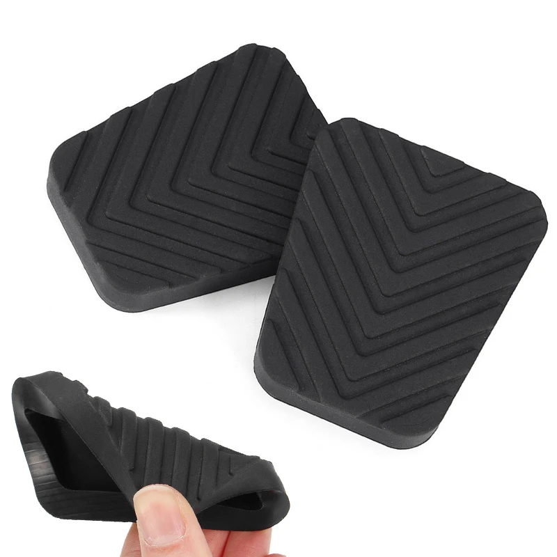 2Pcs Cafoucs Car Brake Clutch Pedal Rubber Pad Cover For Hyundai Accent Sonata Santa Fe H100 For kIA Rio Optima Parts 3282536000