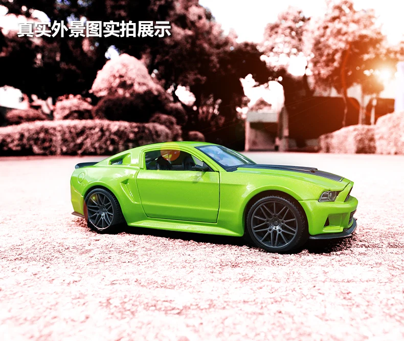 Модель 1:24 Ford Mustang GT из сплава, модель спортивного автомобиля, литая под давлением, гоночный автомобиль maist, детская игрушка, коллекция, украшение