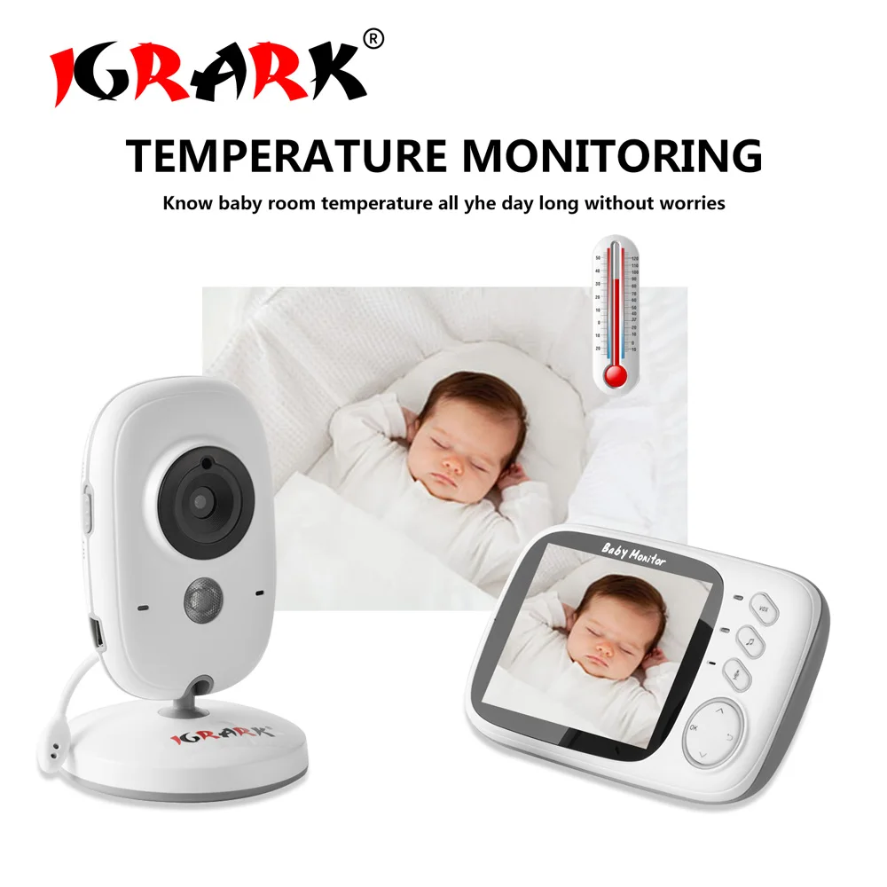 

Video Electronic Baby Monitor Wireless With LCD Temperature Two Way Talk Night Vision Surveillance Security Camera Baby Monitors