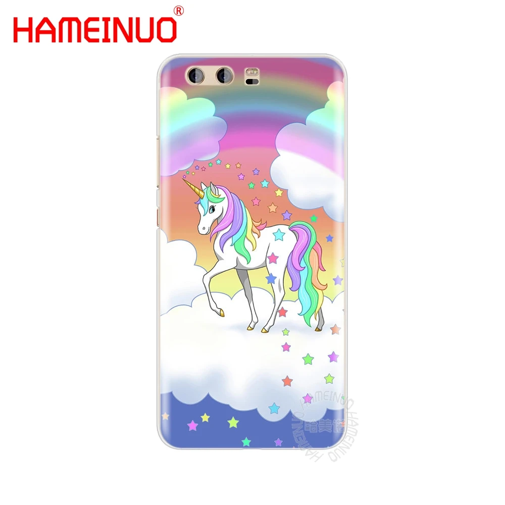 HAMEINUO Единорог на радуге чехол для телефона huawei Ascend P7 P8 P9 P10 P20 lite plus G8 G7 2017 mate 8|unicorn