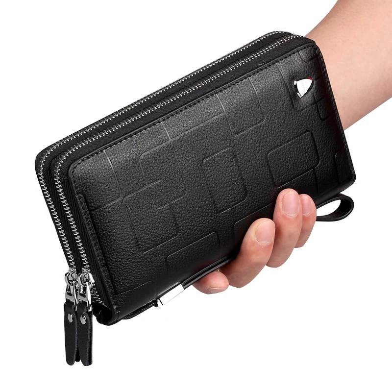 New Genuine Leather Men's Wallets Multifunctional Coin Pocket Purses Long Wallet Men Cow Leather Zipper Business Clutch Wallets New Genuine Leather Men's Wallets Multifunctional Coin Pocket Purses Long Wallet Men Cow Leather Zipper Business Clutch Wallets