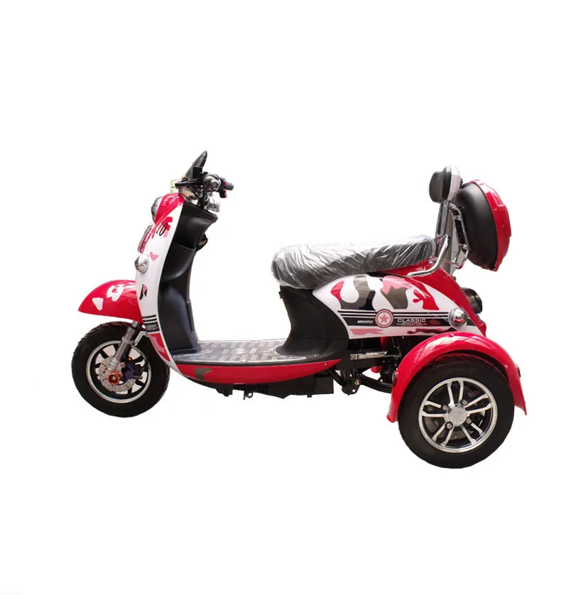 

New design double brake system 48v 600w electric three wheel scooter/handicapped scooter