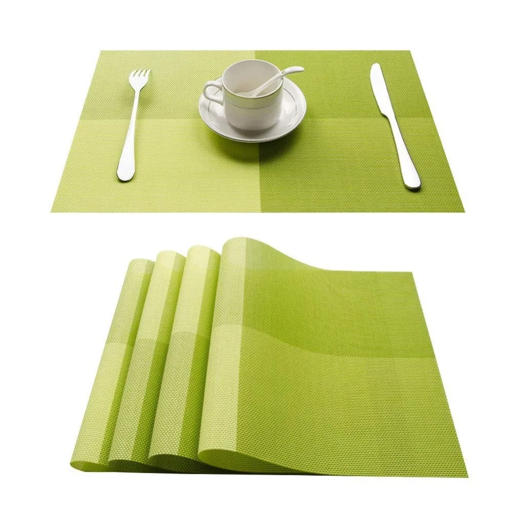 4 pcs الجدول الحصير مجموعات Crossweave PVC قابل للغسل دائم طاولة طعام في الهواء الطلق 30*45 cm 2018 عيد الميلاد المنزل الديكور 4 pcs الجدول الحصير مجموعات Crossweave PVC قابل للغسل دائم طاولة طعام في الهواء الطلق 30*45 cm 2018 عيد الميلاد المنزل الديكور