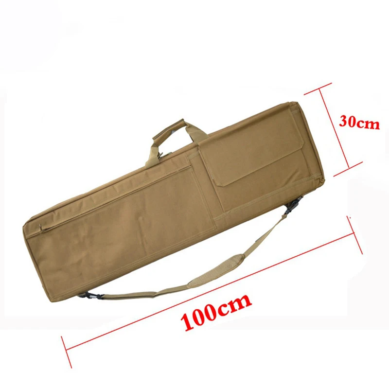 85 100 см Тактическая Военная квадратная сумка для переноски винтовки мягкая сумка страйкбольная кобура для защиты оружия сумка для наружной винтовки Чехол аксессуары для охоты - Цвет: Sand 100CM