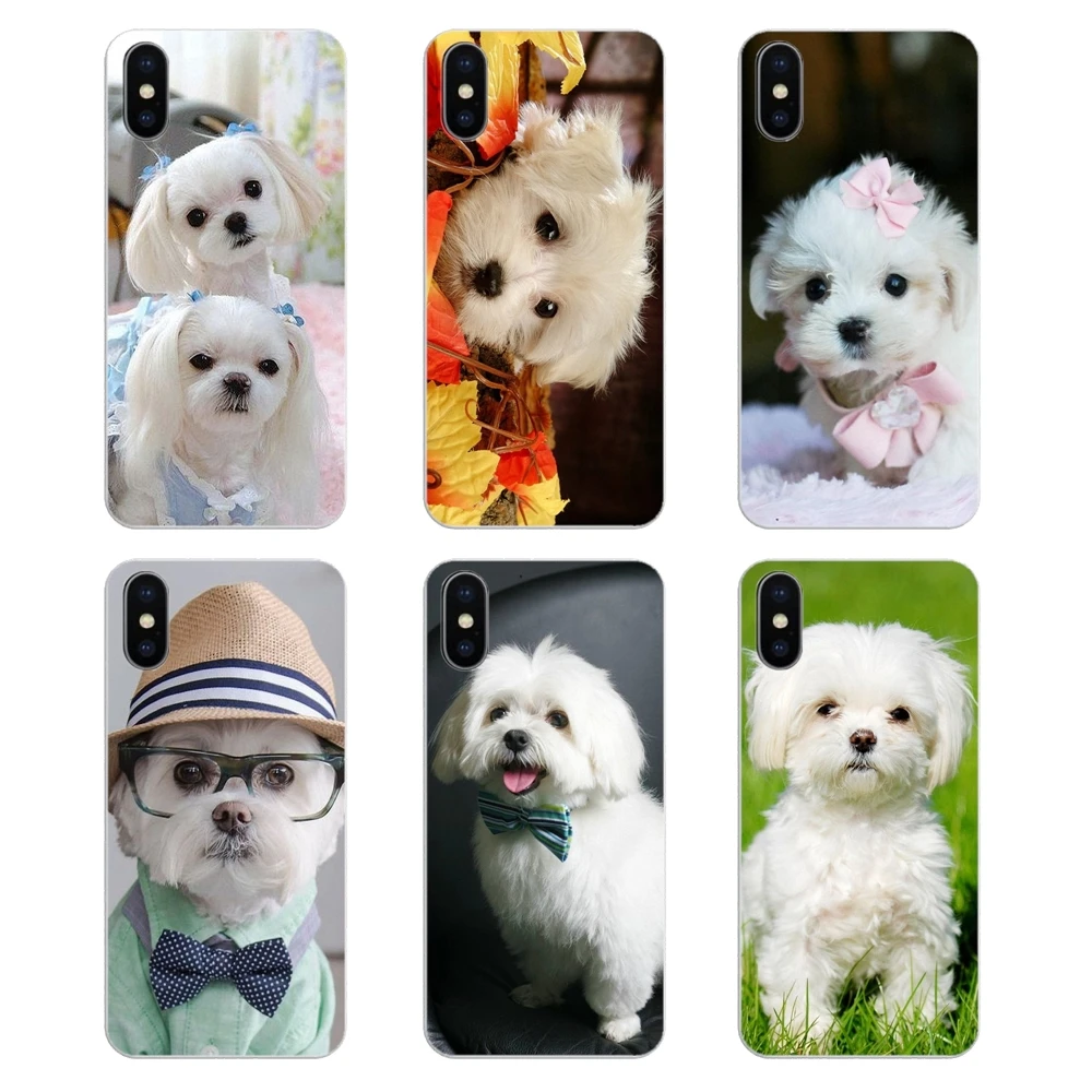 Мягкий силиконовый чехол для Huawei Honor 8 8C 8X 9 10 7A 7C Mate 20 Lite Pro P Smart Plus I Love My Maltese dog puppies Art
