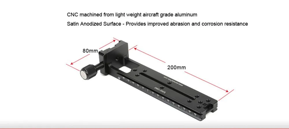 SUNWAYFOTO DMC-200R головка штатива быстросъемная пластина для DSLR камеры штатив пластина Вертикальная рейка с винтовой ручкой штатив пластина