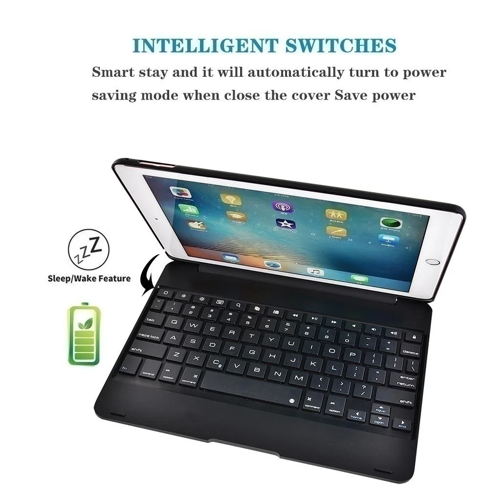 Рождественский подарок Ipad Air2/Pro9.7 ультратонкая bluetooth-клавиатура протектор ноутбука F флип Беспроводная Bluetooth клавиатура